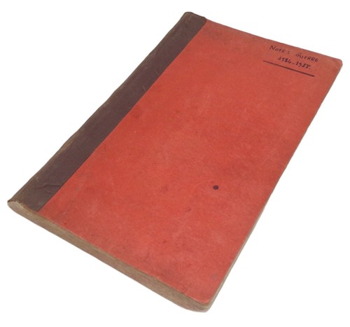 Carnet notes guerre 1914 - carnet,