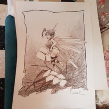 BD affiche dessin - éd d'art  Régis Loisel  50 X 70 cm peter pan granits associé