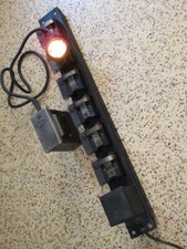 Chargeur 6 lampes de mineur " ELAUL " + 1 lampe de casque année 50/60 bon état