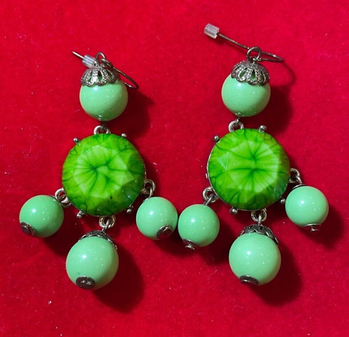 Gros lustre vert mint rond - mint, cab