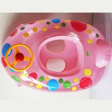 (Boat Shape) Bébé Nage Gonflable Flotteur Bateau Enfants été PVC Cartoon