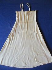 Nuisette N°30 ancien combinaison fond de robe chemise à bretelles dentelle soie