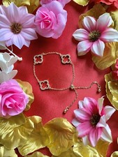 Bracelet Trefle a Strass