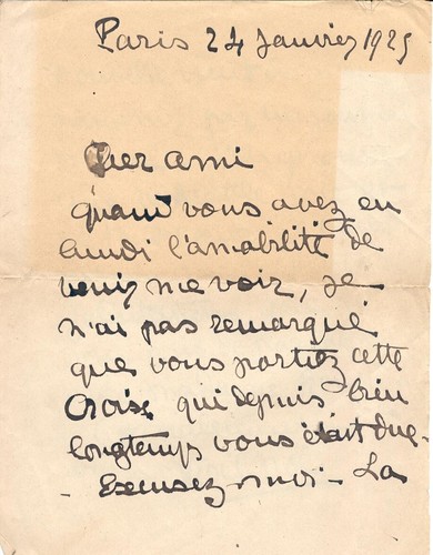 Lettre autographe edith - autographe, d'edith