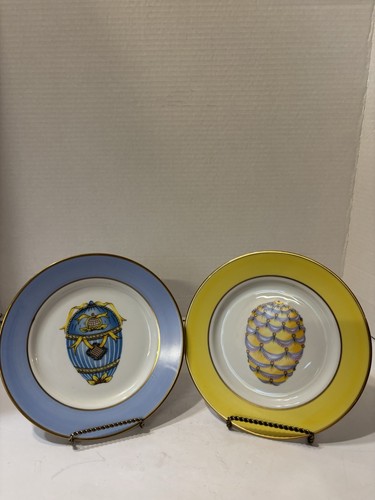 Four dessert plates - dessert, w/faberge