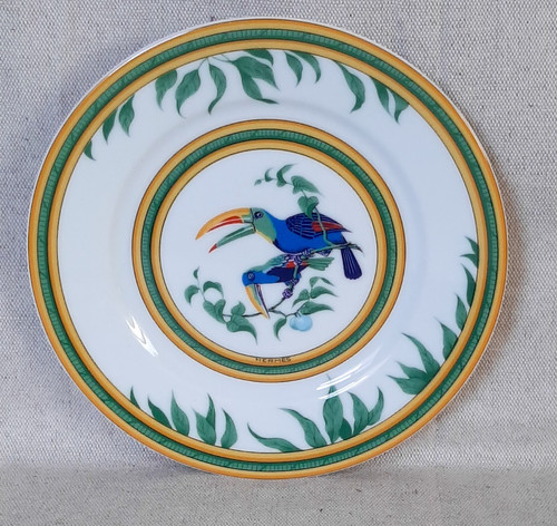 Hermès toucans assiette - , à