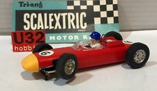 SCALEXTRIC C-73 PORSCHE 804 #6 FORMULE JUNIOR DAN GURNEY ROUGE