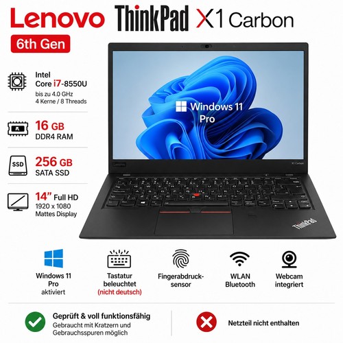 Lenovo thinkpad carbon 6th - thinkpad,