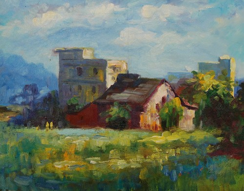 Tableau peinture huile - tableau,