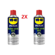 WD-40 Nettoyeur Chaîne Moto Spray Élimine Saleté Huile Poudre 400ML Spécial 2P