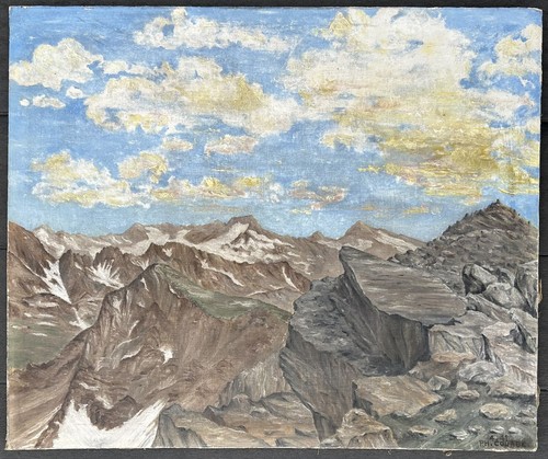 Tableau ancien huile - tableau, paysage
