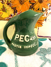 ANCIEN PICHET PEC 45 ° BROC BISTROT-PASTIS-Objet Publicitaire de Café h 20 cm