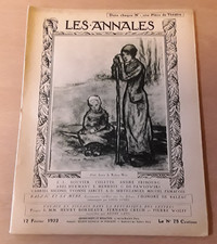 LES ANNALES N°2016 1922 Robert Noir Colette Balzac Henry Bordeaux Abel Hermant