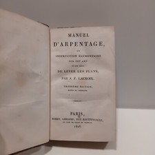 LACROIX S. F. « Manuel