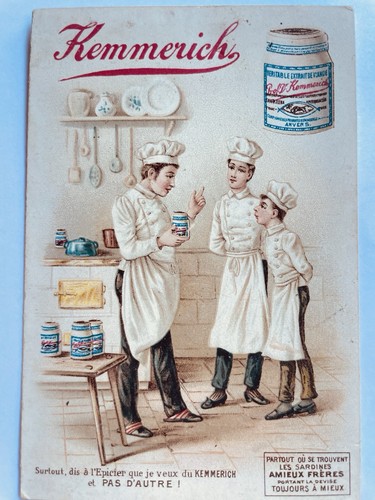Chromo publicitaire bouillon - publicitaire,