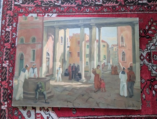 Tableau ancien huile sur - tableau, toile
