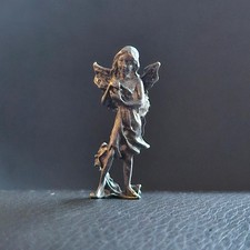 Figurine fée des fleurs cadeau féerique statuette étain sculpture