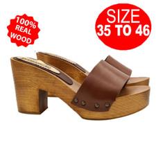 Mules Pour Femmes Marron En