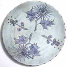 Marie Madeleine JOLLY Assiette Aux Chardon Savoie  Céramiste De Cocteau Année 50