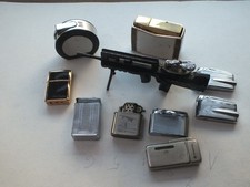 lot de briquets de collection gaz et essence ronson feudor mellow cardin