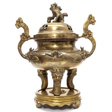Brûle-encens chinois en bronze XIXème