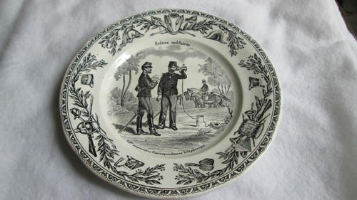 Ancienne assiette creil - ancienne,