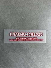 Patch Match details Finale PSG Inter UCL champions league thermocollant