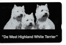 RARE / CARTE TELEPHONIQUE - CHIEN WESTIE TERRIER BLANC WHITE DOG / PHONECARD