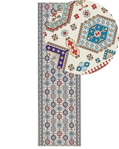 Tapis couloir multicolore - tapis,
