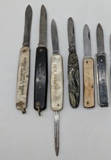 Lot de 6 couteaux de poche publicitaires, Ales et sa région, Canif