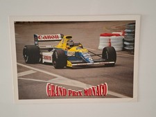 Carte postale WILLIAMS RENAULT F1 THIERRY BOUTSEN GP MONACO 1990 Formule 1