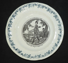 Assiette parlante xixème - assiette,