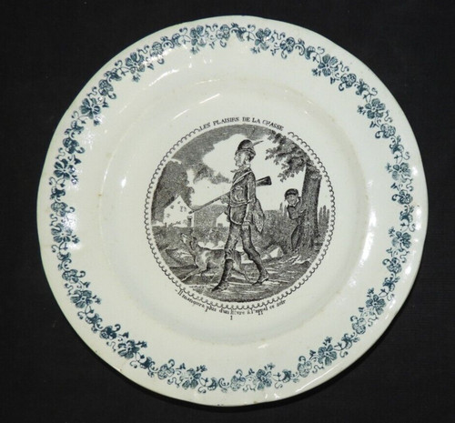 Assiette parlante xixème - assiette,