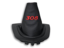 PEUGEOT 308 SW CC GT GTI 2007-2013 SOUFFLET LEVIER DE VITESSE EN CUIR BRODERIE