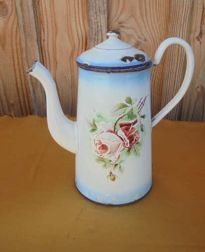 Cafetiere emaillee ancienne - cafetiere,