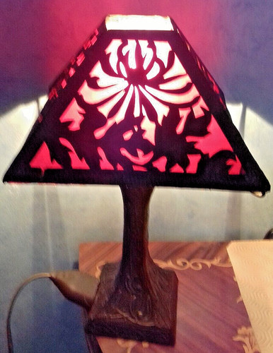 Ancienne lampe art deco - lampe,