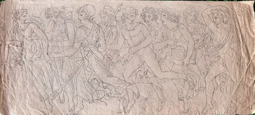 Dessin ancien crayon - ancien, xixeme