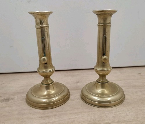 Ancienne paire bougeoirs à - paire,