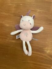 Doudou Peluche Gipsy Licorne Blanc Violet Ailes Abracadabra Baguette Magique
