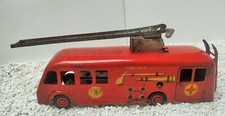 Ancien camion pompier Vintage  Renault Auto Pompe  en métal  1939