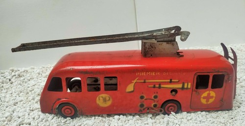 Ancien camion pompier vintage - ancien,