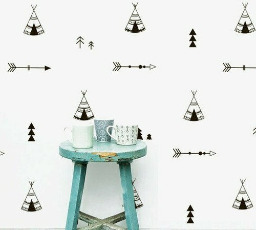 Teepee wall decals - teepee,
