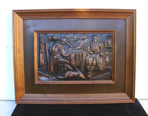 Vintage copper art wall - art,