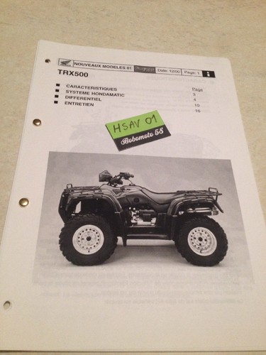 Honda trx500 foreman 2001 - trx500,