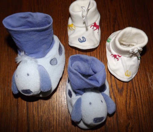 Pair baby booties horse - pair,