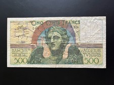 Billet 500 Francs Tunisie