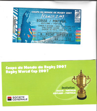 RUGBY BILLET COUPE DU MONDE
