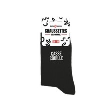 Chaussettes Homme Noires Fantaisie à Message - Casse-Couille