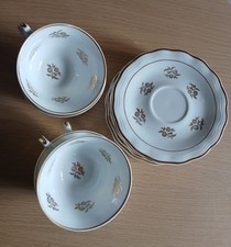 4 Tasses Et Soucoupes à Café Ou Thé Porcelaine Limoges ULIM