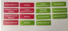 Lot 378 pcs Sticker aiment Panneau magnétique pour Garage atelier voiture /EBVK